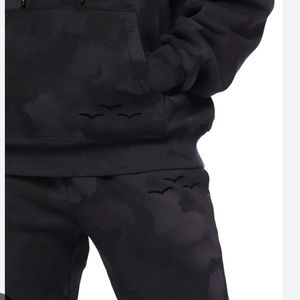 Lazy Pants black camo sweatshirt hoodie + sweat pant set. Sweatsuits Medium M